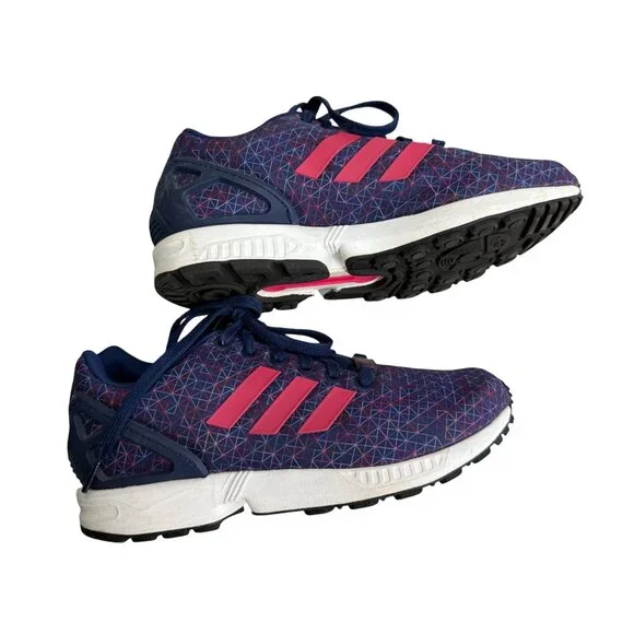 Adidas Torsion Womens Sneakers Navy/Pink Size 6 Athletic Running Shoes Geometric - Picture 13 of 16